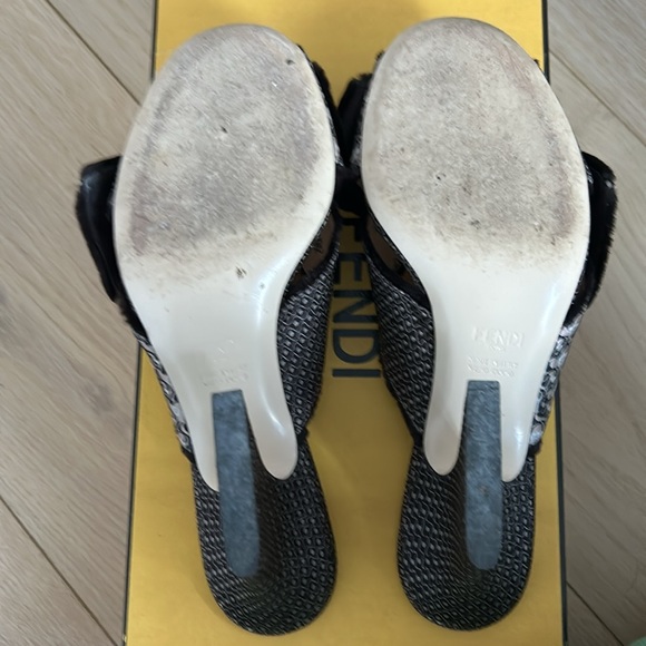 FENDI Jacquard Double F sandal - Picture 9 of 12